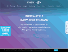 Tablet Screenshot of musically.com